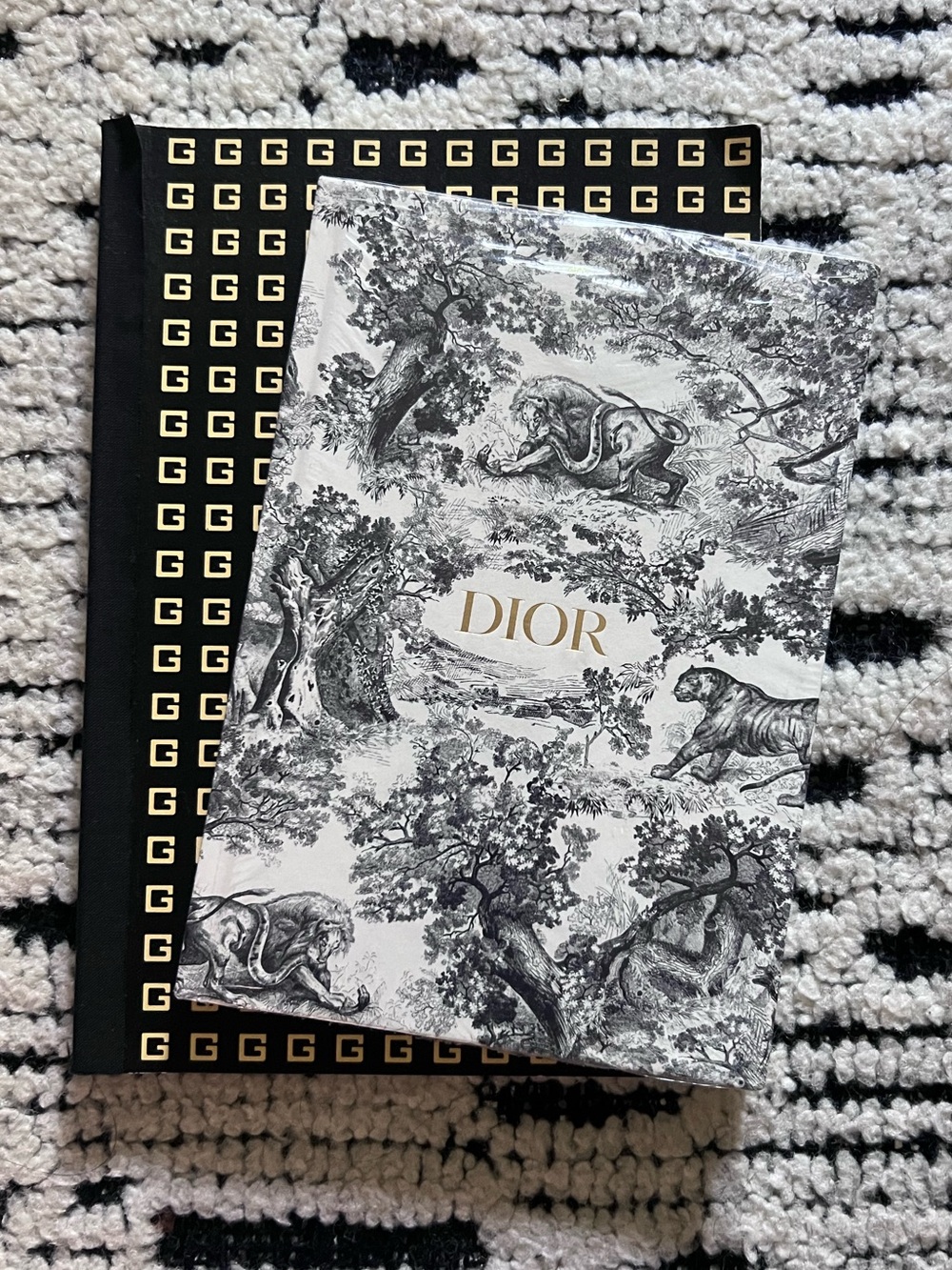 Dior Toile de Jouy Hardcover Notebook & Gucci notebook